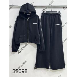 Костюм спортивний жіночий 32098 black р.S-L "Met&March" недорого оптом від прямого постачальника