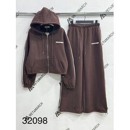Костюм спортивний жіночий 32098 brown р.S-L "Met&March" недорого оптом від прямого постачальника