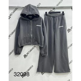 Костюм спортивний жіночий 32098 d.grey р.S-L "Met&March" недорого оптом від прямого постачальника