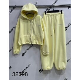 Костюм спортивний жіночий 32098 yellow р.S-L "Met&March" недорого оптом від прямого постачальника