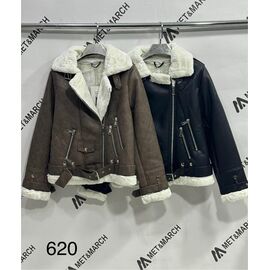 Куртка жіноча зимова 620 brown р.S-L "Met&March" недорого оптом від прямого постачальника