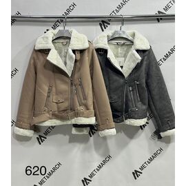Куртка жіноча зимова 620 grey р.S-L "Met&March" недорого оптом від прямого постачальника