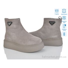 Черевики жіночі стильні Зима 4256-V103-C (6 пар р.36-41) "Мир" недорого оптом від прямого постачальника