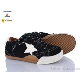 Кросівки дитячі модні Весна/осінь A9937 black (7 пар р.31-37) "Clibee-Doremi" недорого оптом від прямого постачальника