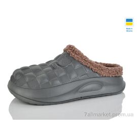Сабо жіночі Зима B604 т.сірий (8 пар р.36-41) "M&L  Alex13" недорого оптом від прямого постачальника