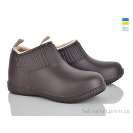 Галоши жіночі Зима 7009 шоколад (8 пар р.37-41) "Golden Lion" недорого оптом від прямого постачальника