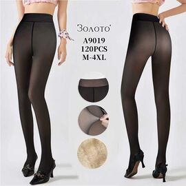 Колготи жіночі теплі A9019 black р.44-56 "Hoan" недорого оптом від прямого постачальника