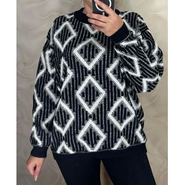 Светр жіночий 25409 black р.48-54 "PULSE" недорого оптом від прямого постачальника