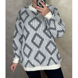 Светр жіночий 25409 grey р.48-54 "PULSE" недорого оптом від прямого постачальника