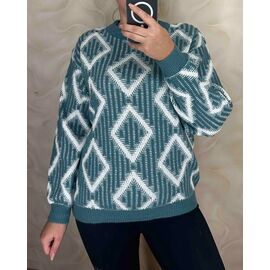 Светр жіночий 25409 l.blue р.48-54 "PULSE" недорого оптом від прямого постачальника