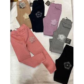 Лосини дитячі теплі на дівчинку ZA1525 powder р.104-134 "Zayka" недорого оптом від прямого постачальника