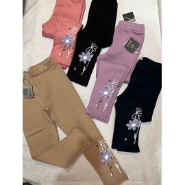 Лосини дитячі теплі на дівчинку ZA1533 black р.104-134 "Zayka" недорого оптом від прямого постачальника