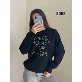 Светр жіночий 3052 black р.46-50 "FSN" недорого оптом від прямого постачальника