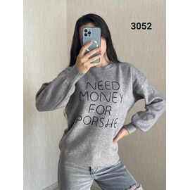 Светр жіночий 3052 grey р.46-50 "FSN" недорого оптом від прямого постачальника