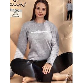 Піжама жіноча 1009 grey р.M-XL "DONELLA" недорого оптом від прямого постачальника