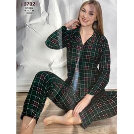 Піжама тепла жіноча 3702 green р.M-XL "DONELLA" недорого оптом від прямого постачальника