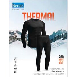 Термобілизна чоловіча 760-4 black р.2XL-3XL "DONELLA" недорого оптом від прямого постачальника