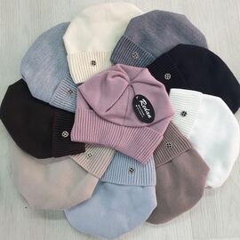 Шапка зимова жіноча CN1694 mix р.56-60 "SELFI" недорого оптом від прямого постачальника