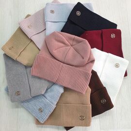 Шапка зимова жіноча CN1697 mix р.56-60 "SELFI" недорого оптом від прямого постачальника