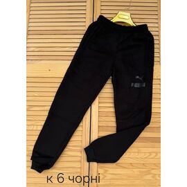Штани спортивні чоловічі утеплені K6 black р.46-54 "VICTORY" недорого оптом від прямого постачальника
