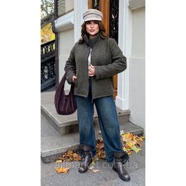 Куртка жіноча кашемірова на синтепоні р-ри 46-60 "LADA" купити недорого від прямого постачальника