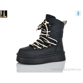 Черевики жіночі стильні Зима L-X906-1 (8 пар р.36-41) "Lilin" недорого оптом від прямого постачальника