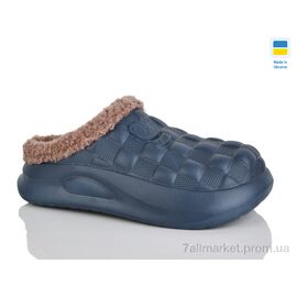 Сабо для жінок літні Зима 604 синій (8 пар р.36-41) "Крок" недорого оптом від прямого постачальника