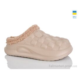 Сабо для жінок літні Зима 604 беж (8 пар р.36-41) "Крок" недорого оптом від прямого постачальника