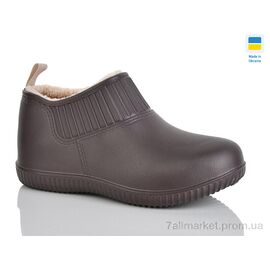 Галоши жіночі Зима 7009 шоколад (8 пар р.37-41) "Крок" недорого оптом від прямого постачальника