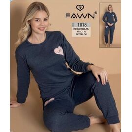 Піжама жіноча 1018 navy р.46-50 "HOME STYLE" недорого оптом від прямого постачальника