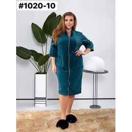 Халат жіночий 1020-10 green р.50-64 "HOME STYLE" недорого оптом від прямого постачальника