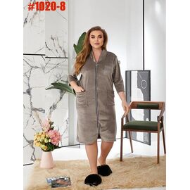 Халат жіночий 1020-8 beige р.50-64 "HOME STYLE" недорого оптом від прямого постачальника