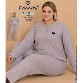 Піжама жіноча 1111 grey р.52-56 "HOME STYLE" недорого оптом від прямого постачальника