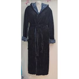 Халат чоловічий 2210 black р.48-54 "HOME STYLE" недорого оптом від прямого постачальника