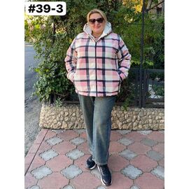 Куртка жіноча демісезонна 39-3 pink р.50-60 "HOME STYLE" недорого оптом від прямого постачальника