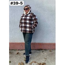 Куртка жіноча демісезонна 39-5 brown р.50-60 "HOME STYLE" недорого оптом від прямого постачальника