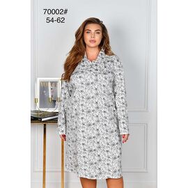 Нічня жіноча 70002 grey р.54-62 "HOME STYLE" недорого оптом від прямого постачальника