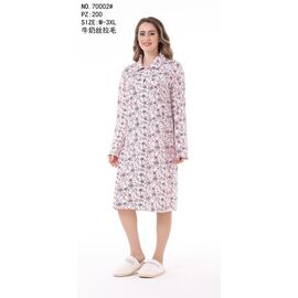 Нічня жіноча 70002 white-pink р.54-62 "HOME STYLE" недорого оптом від прямого постачальника