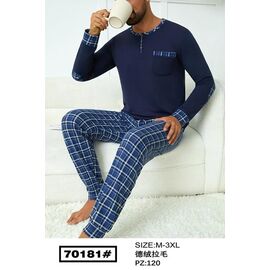 Піжама чоловіча 70181 navy р.46-54 "HOME STYLE" недорого оптом від прямого постачальника