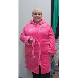 Халат жіночий теплий RL816 pink р.54-58 "HOME STYLE" недорого оптом від прямого постачальника