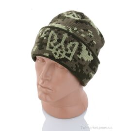 Шапка чоловіча Зима KA156-1 khaki (5 шт. р.сітка56-62) "Red Hat" недорого оптом від прямого постачальника