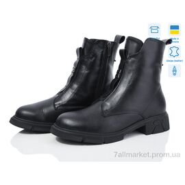 Черевики жіночі стильні Зима 613 чорний к. (6 пар р.36-40) "Mona Lisa" недорого оптом від прямого постачальника