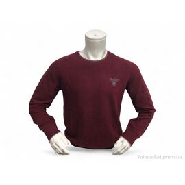 Батник чоловічий Весна/осінь 6474 бордовий (4 шт. р.сіткаL-3XL) "TurkishBrend" недорого оптом від прямого постачальника