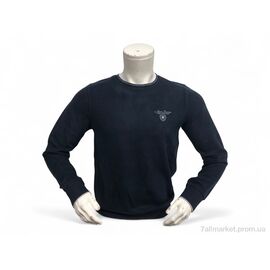 Батник чоловічий Весна/осінь 6474 синій (4 шт. р.сіткаL-3XL) "TurkishBrend" недорого оптом від прямого постачальника