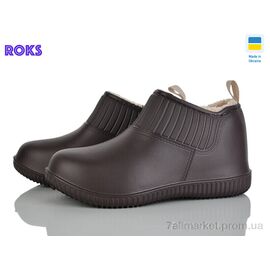 Фотография Галоши женские зима 7009 шоколад (8 пар р.37-41) "Roks" недорого оптом от прямого поставщика