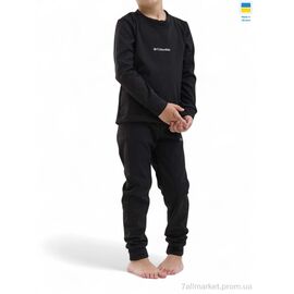 Термобілизна дитяча Зима Дитяча термо білизна чорний (5 шт. р.сітка128-152) "Sport style" недорого оптом від прямого постачальника