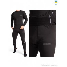 Термобілизна чоловіча Зима Чоловіча термо білизна  чорний(3Xl-6XL) (4 шт. р.сітка3XL-6XL) "Sport style" недорого оптом від прямого постачальника