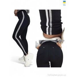 Лосінси жіночі Зима 7344 чорний (4 шт. р.сіткаS-XL) "Sport style" недорого оптом від прямого постачальника