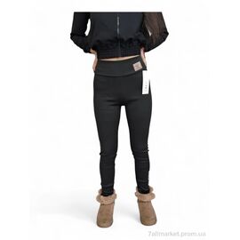 Лосінси жіночі Зима 2922 Glover чорний (3 шт. р.сіткаL-2XL) "Sport style" недорого оптом від прямого постачальника