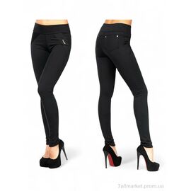 Лосінси жіночі Зима 744 чорний (4 шт. р.сіткаS-XL) "Sport style" недорого оптом від прямого постачальника